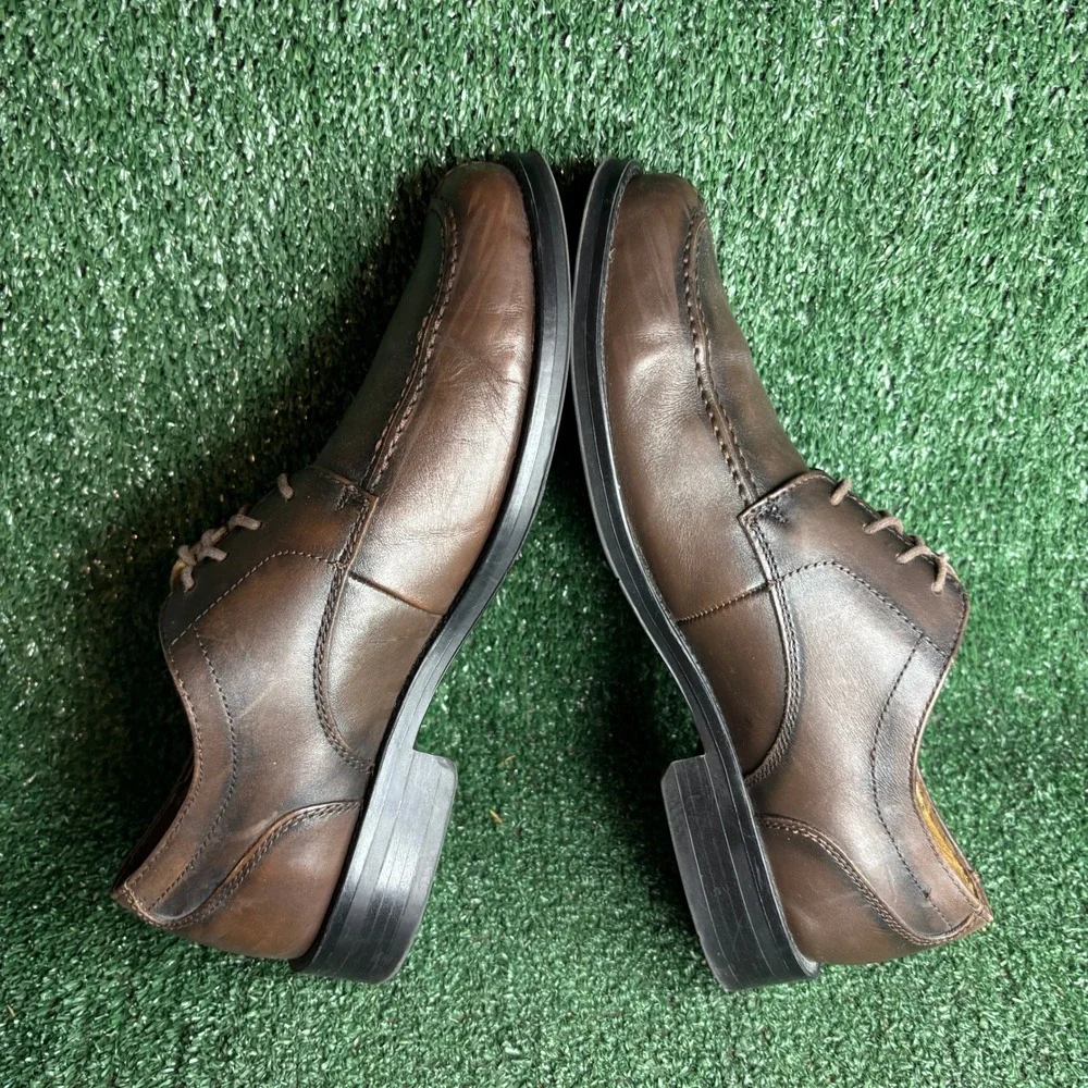 Dockers Phoenician Mahogany Dress Shoes Leather Moc Toe Oxford Brown Mens Sz 10M